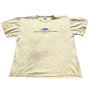 VTG Royal Caribbean International Shirt Adult Extra Large Yellow Cruise Ship Men